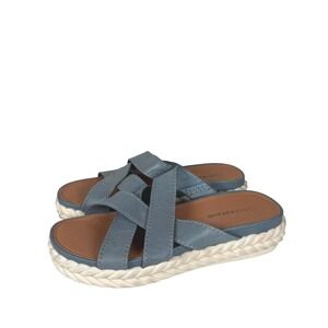 Lucky Brand Loftee Crisscross Platform Slide Sandals Size 6